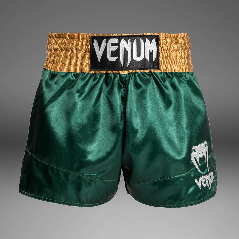 Short Muay Thai Venum Classic Green Gold - S