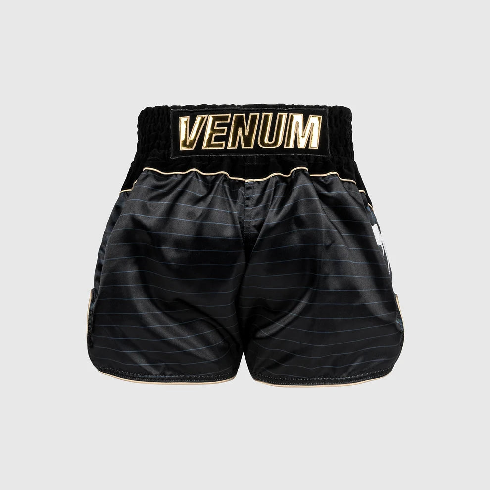 Short Muay Thai Venum Attack Black Grey - L