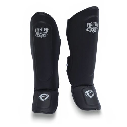 Espinilleras Rígidas Negro Figther Legends - MD