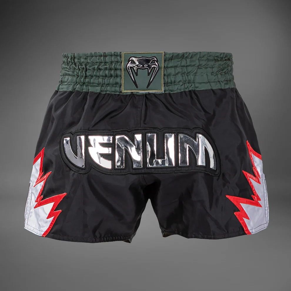 Short Muay Thai Venum Inferno Black Khaki - S
