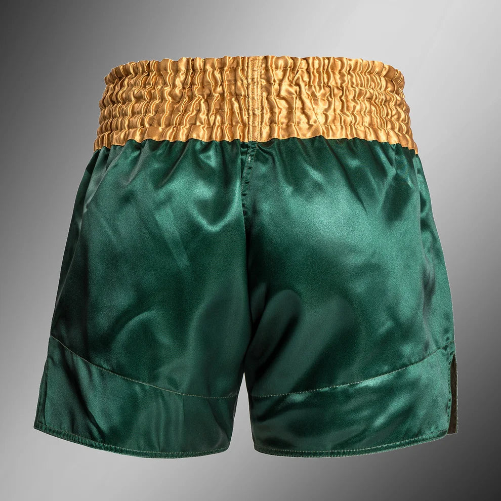 Short Muay Thai Venum Classic Green Gold - S