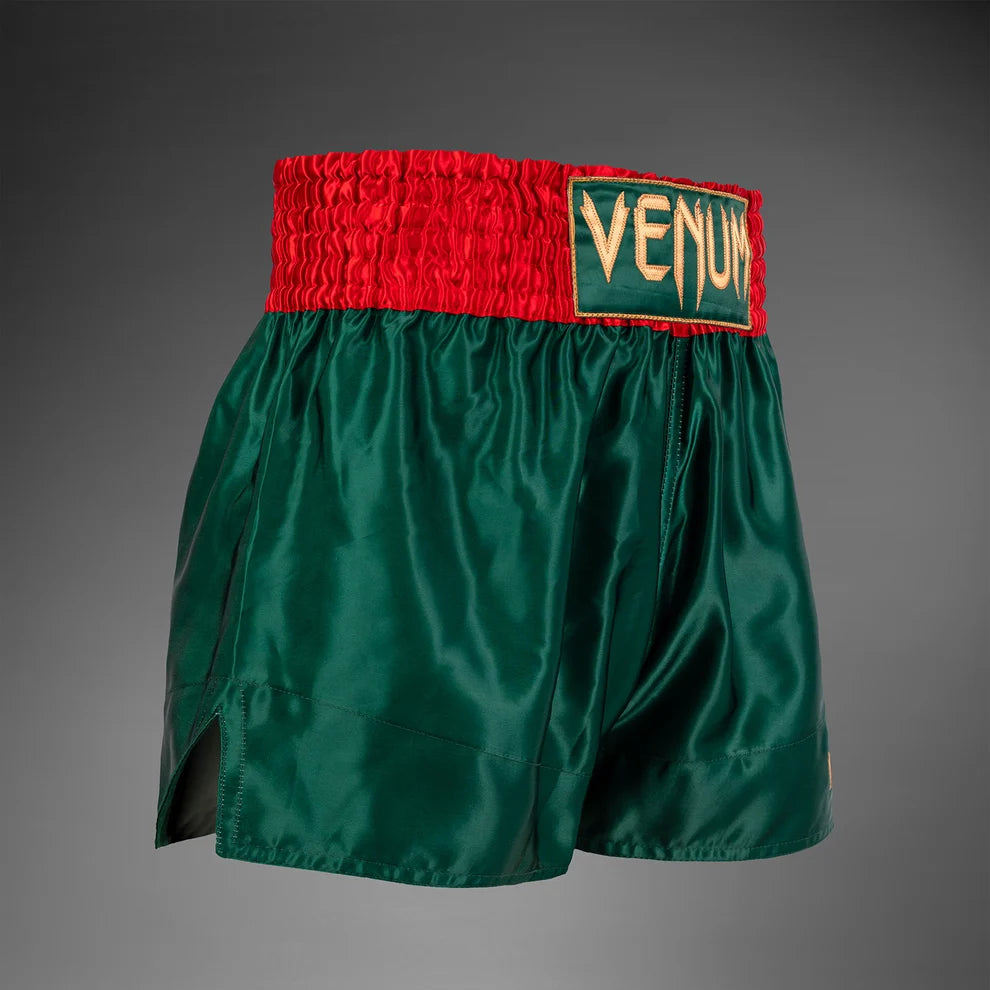 Short Muay Thai Venum Classic Green Red - L