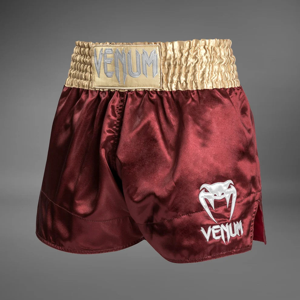 Short Muay Thai Venum Classic Bungurundy Gold - M