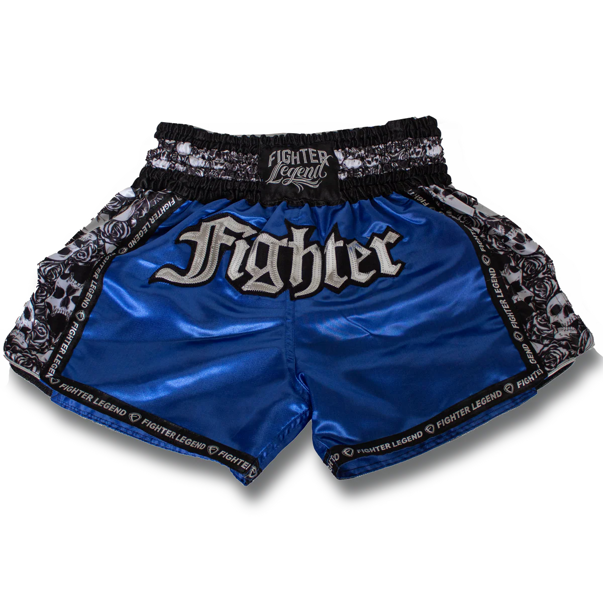 Short Muay Thai FL Azul Craneos MD