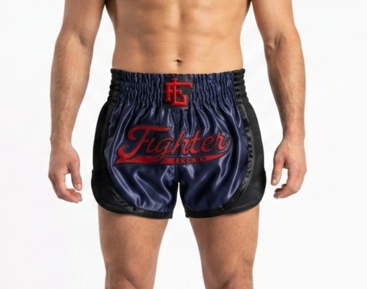 Short Muay Thai FL Azul Slim Nova MD