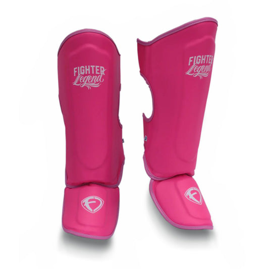 Espinilleras Fighter Legends / Rosa - Talla CH