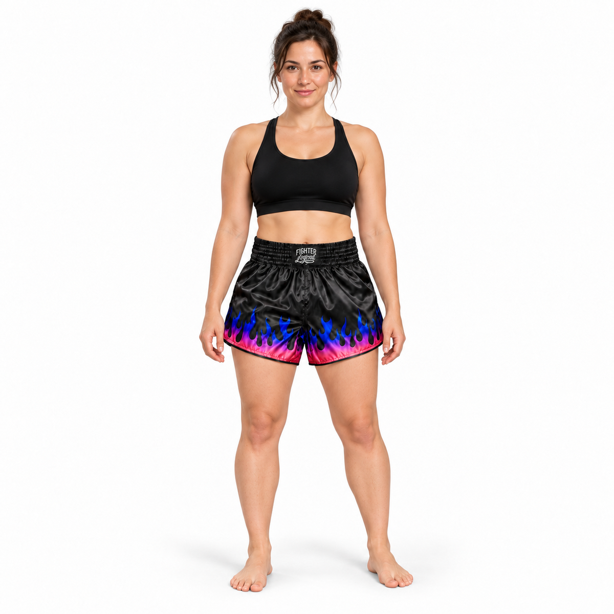 Short Muay Thai FL Flamas Morada S