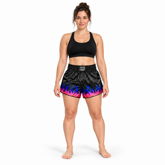 Short Muay Thai FL Flamas Morada S