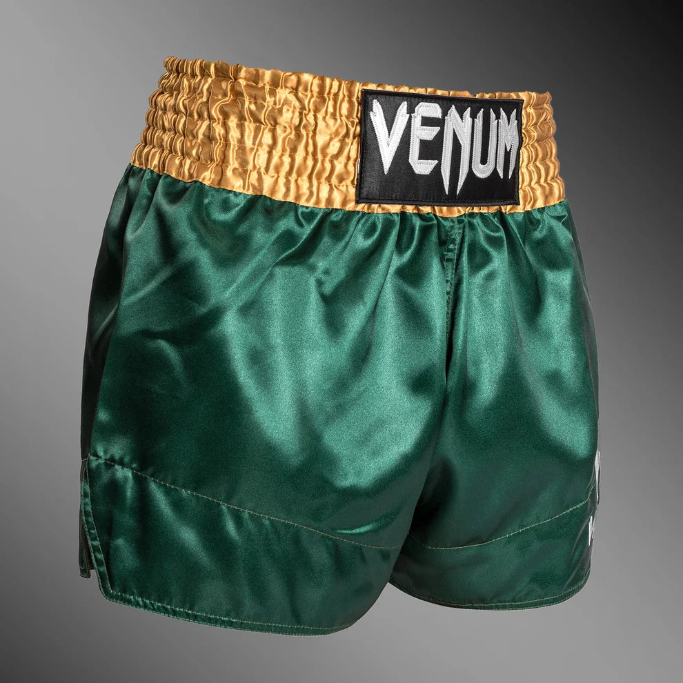 Short Muay Thai Venum Classic Green Gold - S