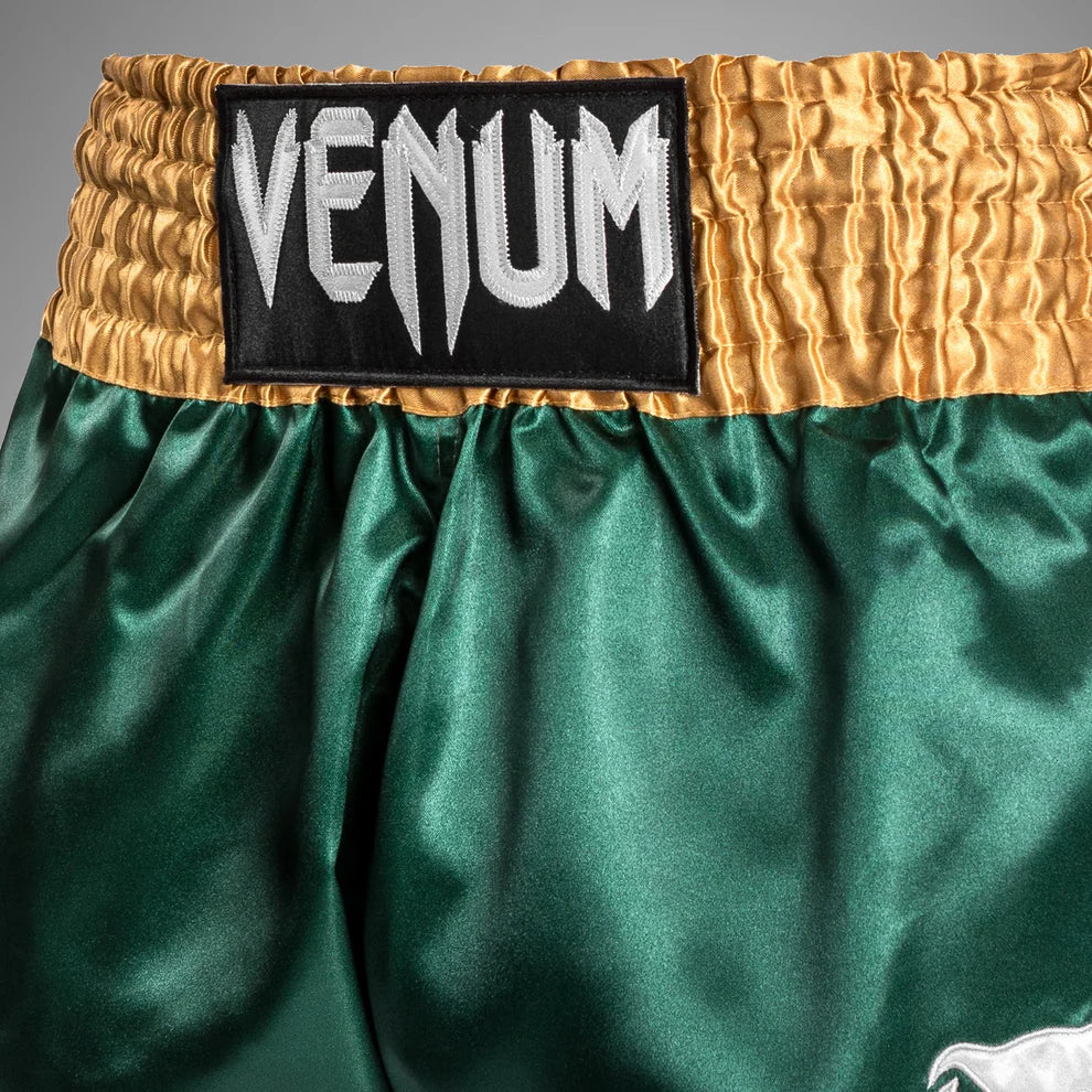 Short Muay Thai Venum Classic Green Gold - S