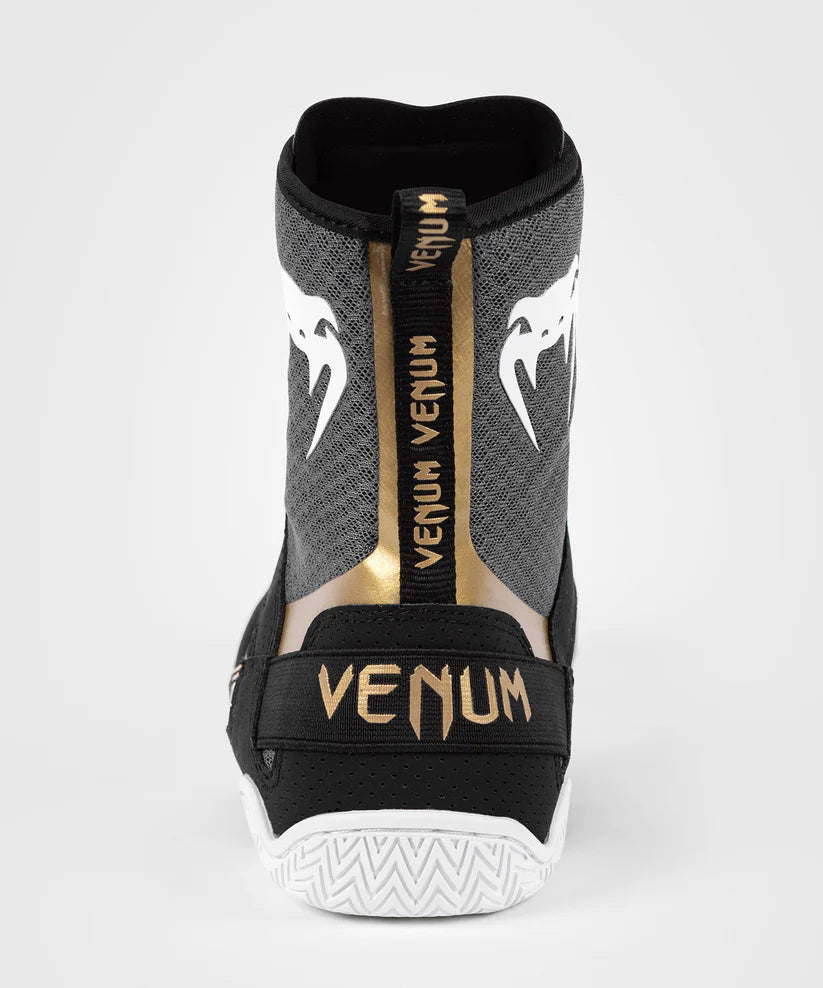 Zapatillas de Boxeo Elite Venum Black/White - 8.5 MX