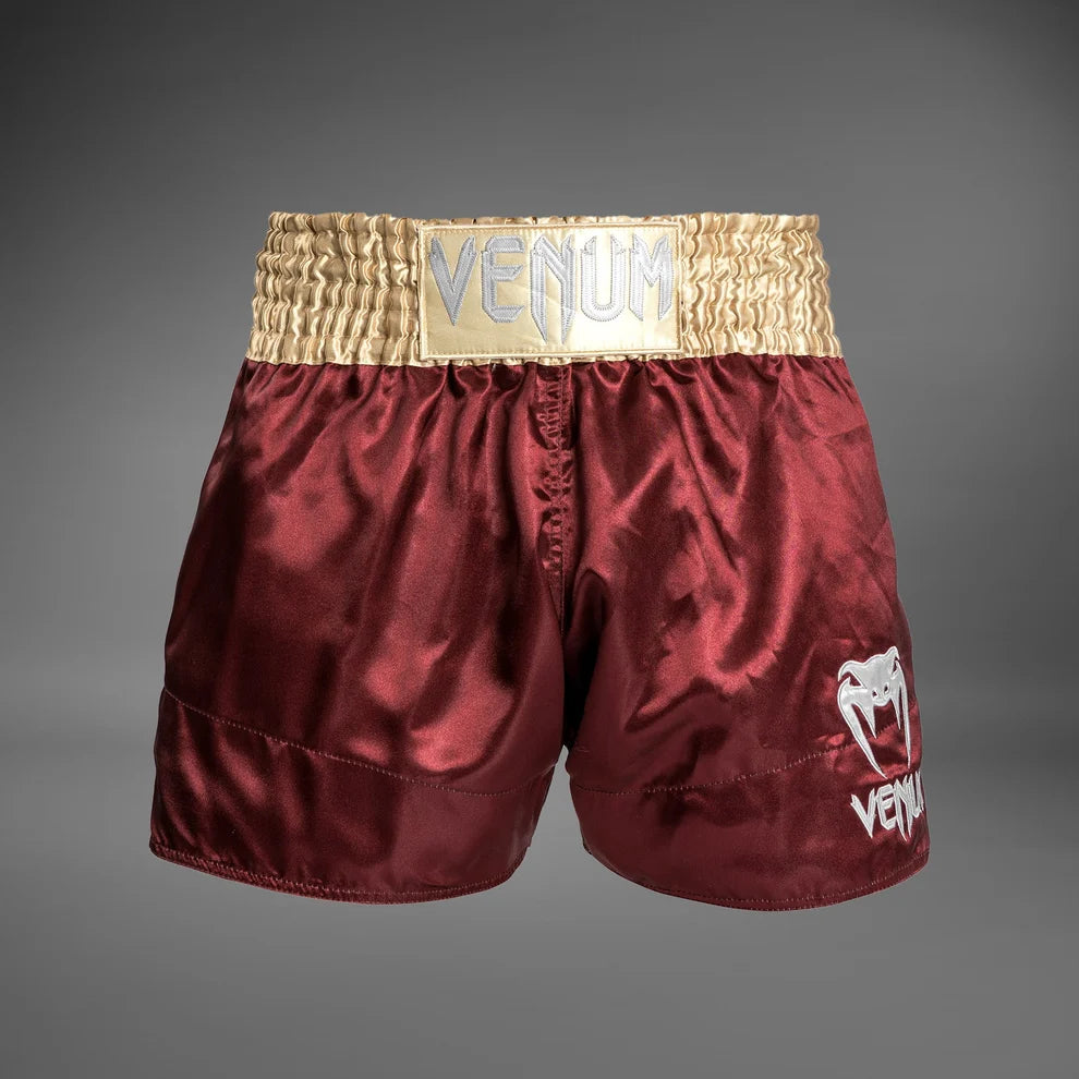 Short Muay Thai Venum Classic Bungurundy Gold - M