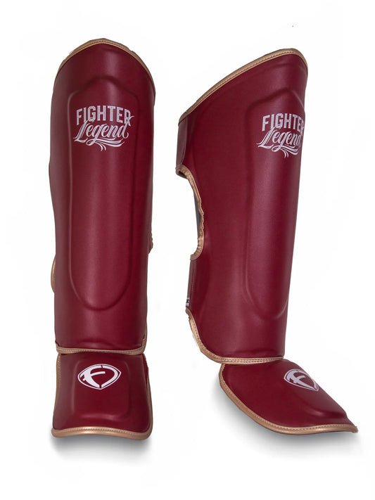 Espinilleras Fighter Legends / Vino - MD